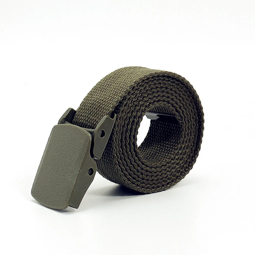Vibrant Unisex Nylon Canvas Fashion Belt - Trendy Casual Accessory