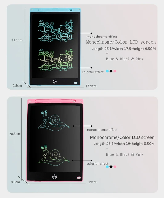 Magic Pad 3D Tablette d'écriture/dessin LCD avec Lumière Magique(rose) -  NENETOUTI