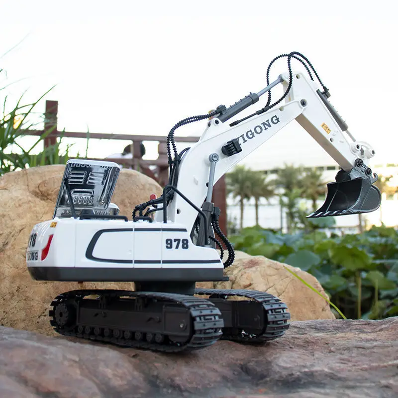 1:20 RC Car 2.4G Remote Control Excavator Construction Truck Dumper Bulldozer Crawler Engineering Vehicle Toys for Boys Kid Gift 6