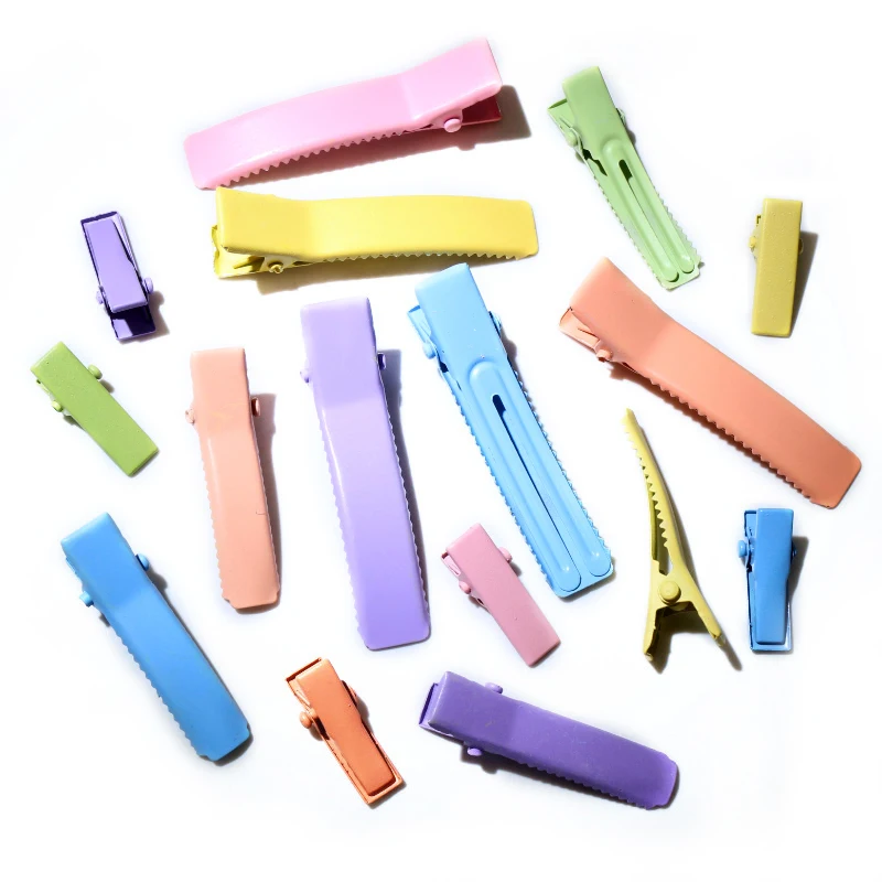 

50pcs Random Colors Mix Crocodile Hairpin Hair Clips Hairpins DIY Jewelry Making Accessories Findings