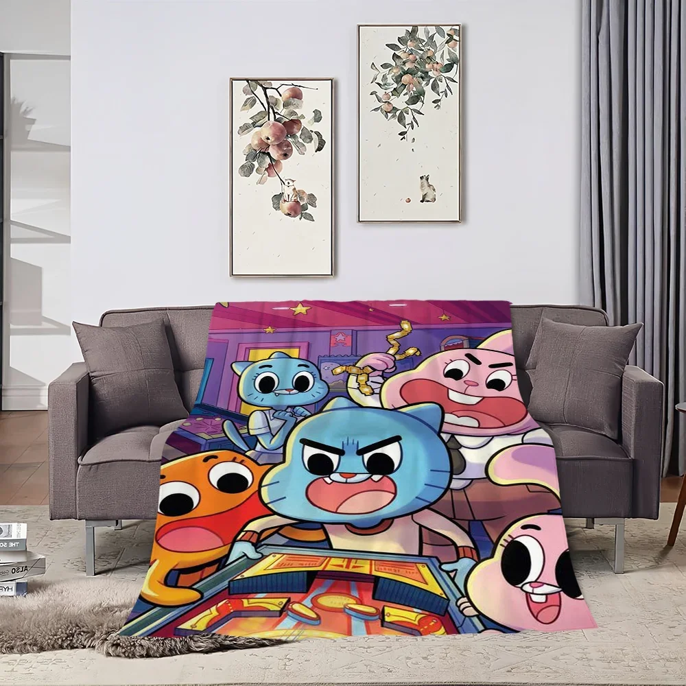 The Amazing World G-Gumball Blanket Skin friendly comfort warm soft plush blanket suitable sofa living room office bedroom 4