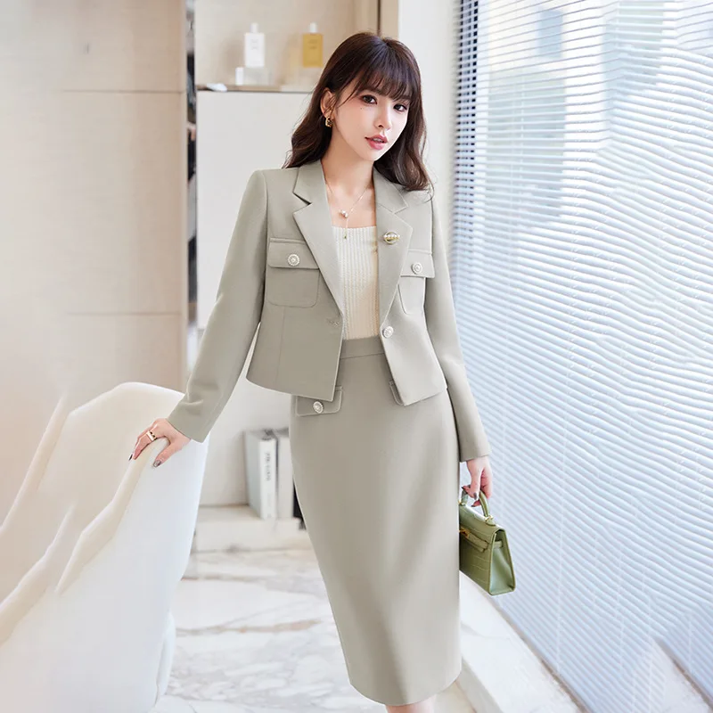 

Small Suit Women's Short High-End Business Wear Temperament Goddess Style Western Style Fashionable Suit