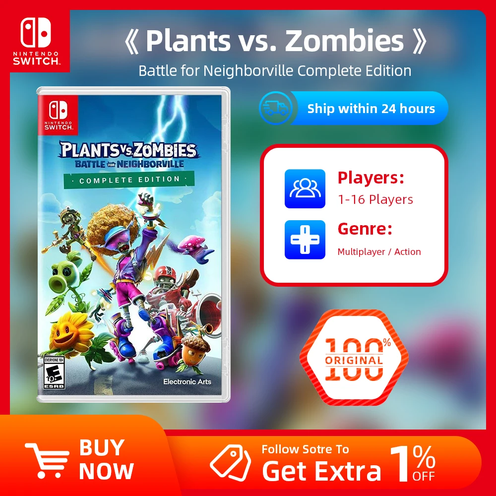 Nintendo switch game deals plants vs zombies batalha por vizinho edição