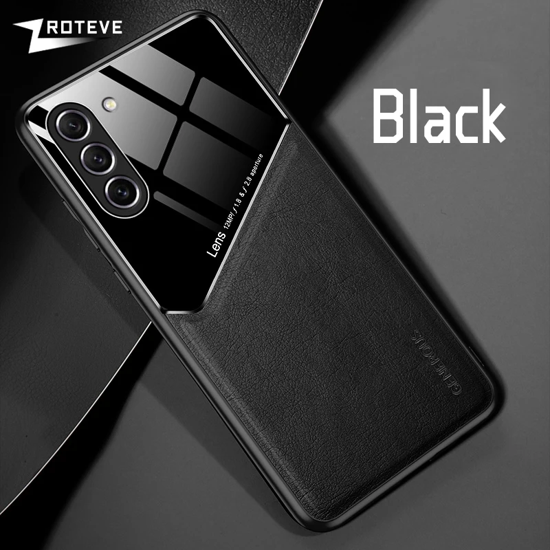 thumbnail image 1 of S24 Ultra Case Zroteve PU Leather Car Magnetic Hard PC Cover For Samsung Galaxy S24 Plus S23 FE S22 S21 S 24 23 22 Phone Cases, 1 of 5