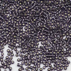 Vibrant Glass Seed Beads for Jewelry Making and Crafts - 18g/lot (Violet)