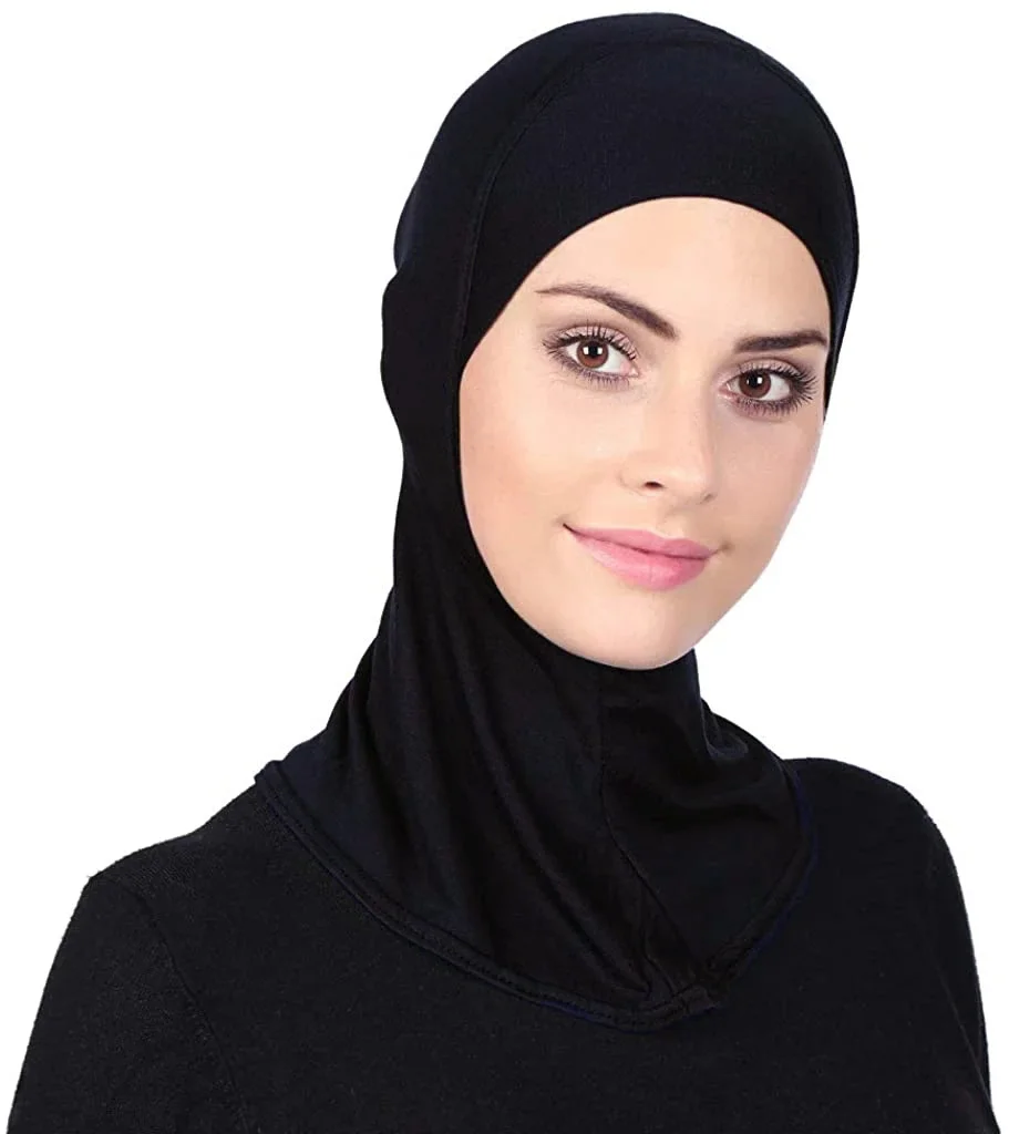 Classic Practical Muslim Hijab Inners Stretchable Jersey Cotton Tube Cap Shawl Bottom Women Headscarf Bonnet 28 Colors One Size muslim headwear head scarf hijab headscarf shawl scarf female head wraps