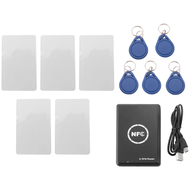 

RFID Copier Duplicator Keyfob NFC Smart Card Reader Writer 13.56Mhz Encrypted Programmer USB UID EM4305 Card Tag Copy