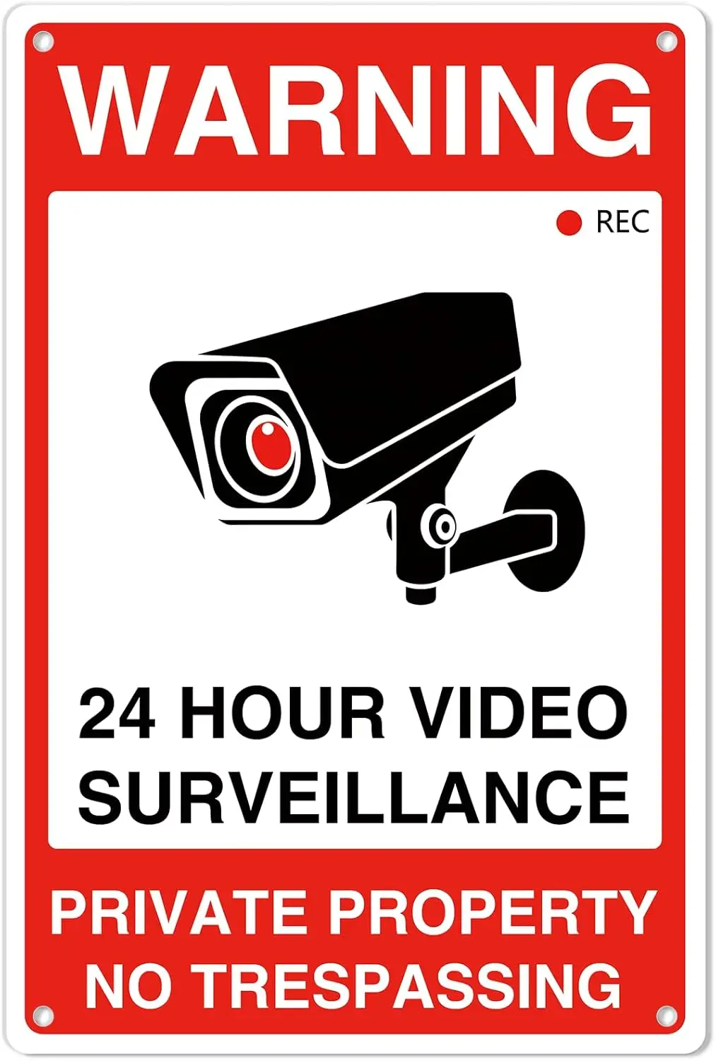 לוח אלומיניום ללא חשיפה עם מעקב וידאו - פלדת אלומיניום ללא חלודה 24 שעות אבטחה לבית, חצר, גינה, מאה