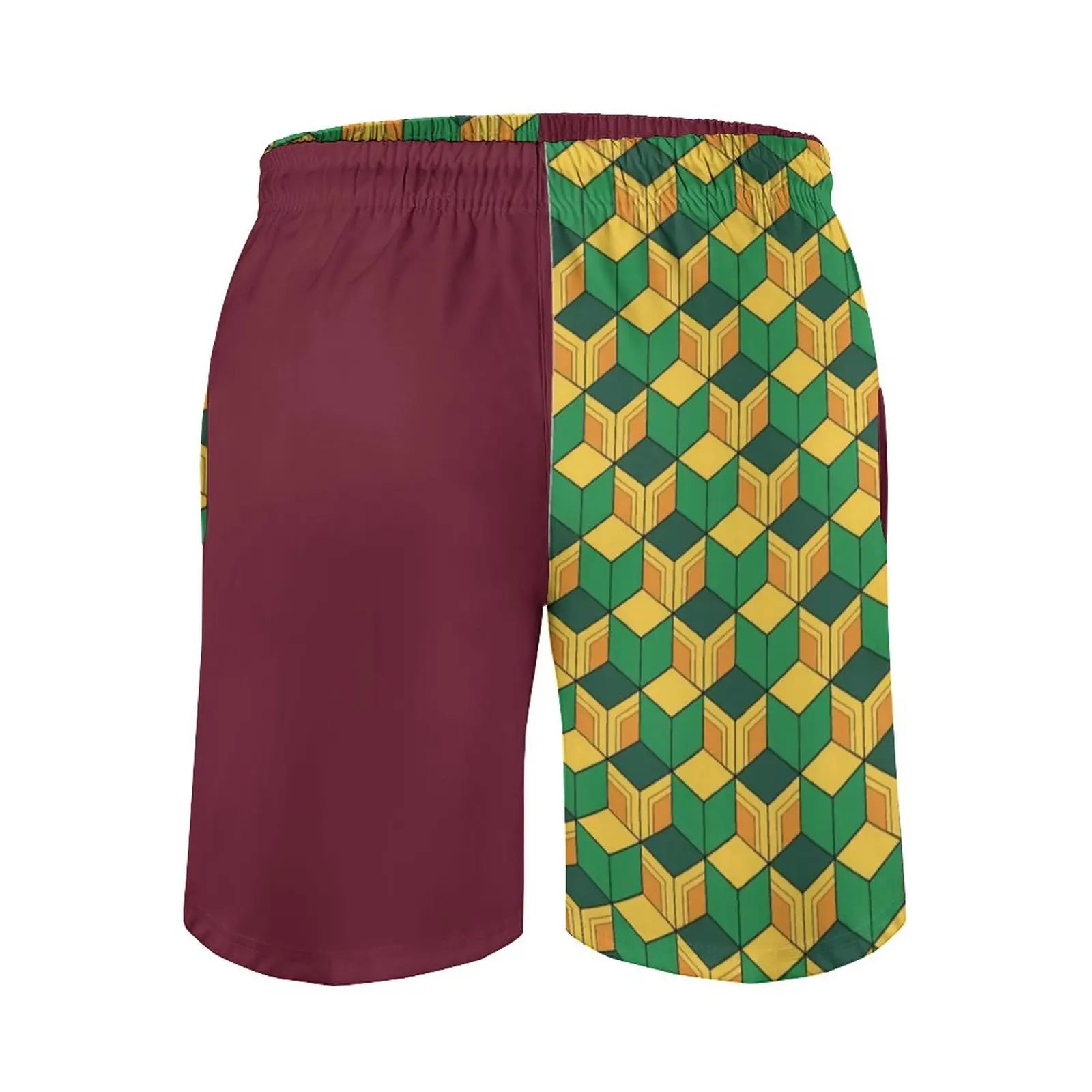Giyu Tomioka Pattern Board Shorts Anime Cosplay Demon Slayer Kimetsu No Yaiba Men Pattern Board Short Pants Trenky Swim Trunks 5