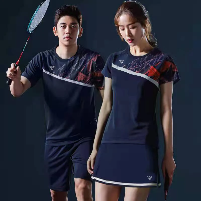 Short-sleeved Tennis Shirts Big Size Women's Suit Summer Male Sports Badminton Clothes Table Tennis Clothes Team Uniforms short sleeve t shirt sports clothes