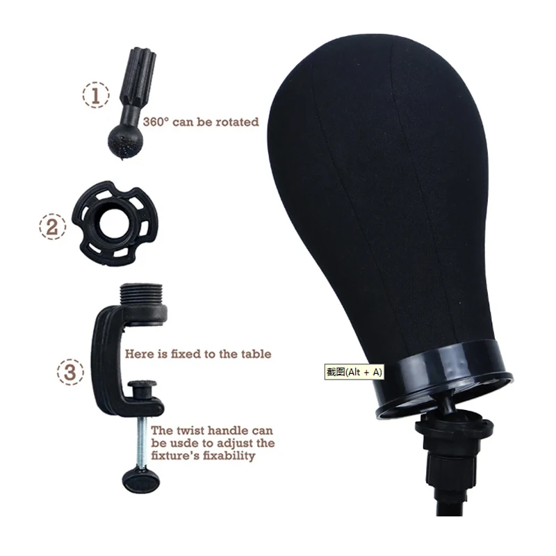 21-23inch Manikin Canvas Block Wig Head Mannequin Head Wig  Set For Wigs Making Display Styling