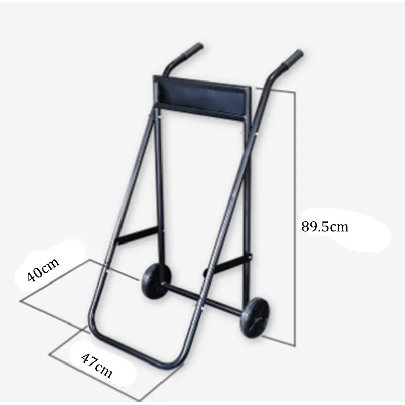 Poratble Foldable Boat Outboard Motor Trolley Folding Cart Carrier Steel Pipe Stonger Engine Motor Stand Trolley Max Load 75kg