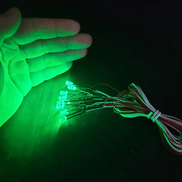 Pre-wired 12V SMD LED Cold White, 60cm wires pre soldered,model cars/trains/railway/railroad/starship lighting and electronic 3