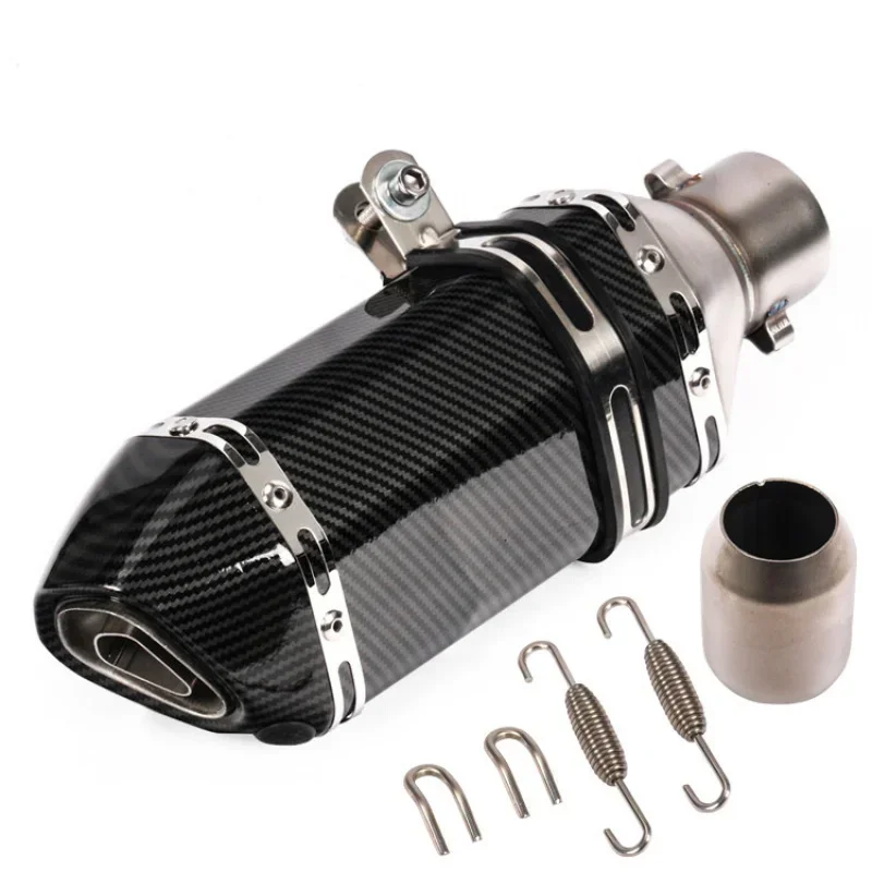Exhaust Assembly KPR150 Horizon350 R3 R25 GSX ninja250 Z400 Huanglong300 Modified Small Hexagonal Exhaust Pipe