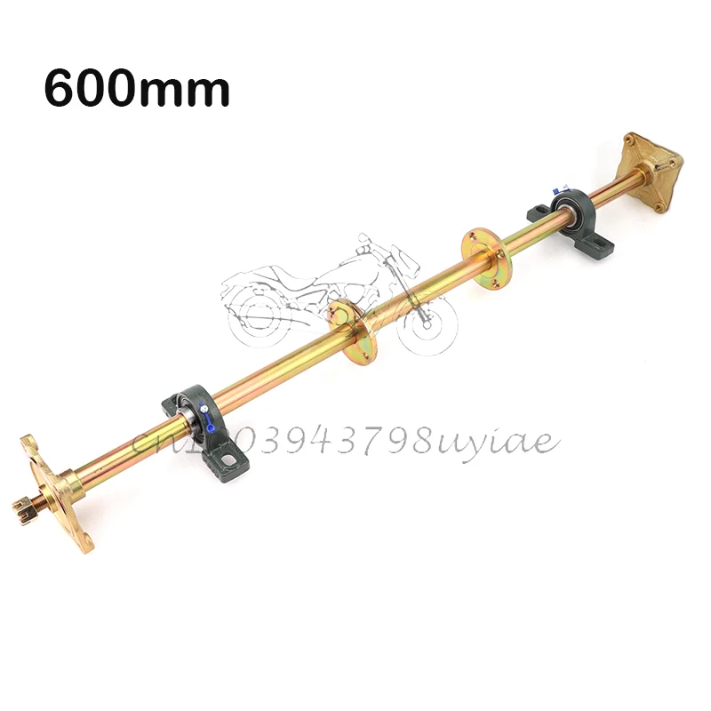 600mm rear axle assembly with bearing sprocket seat 3/4hole Wheel hubFit For DIY UTV ATV Buggy Bike Accessories custom order customized drive sprocket road wheel idler wheel no stock need confirmation before buy