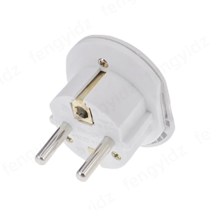 EU Plug Adapter 16A 250V Travel Adapter Converter 2 Round Socket Universal AU US UK CN To EU KR Wall Socket