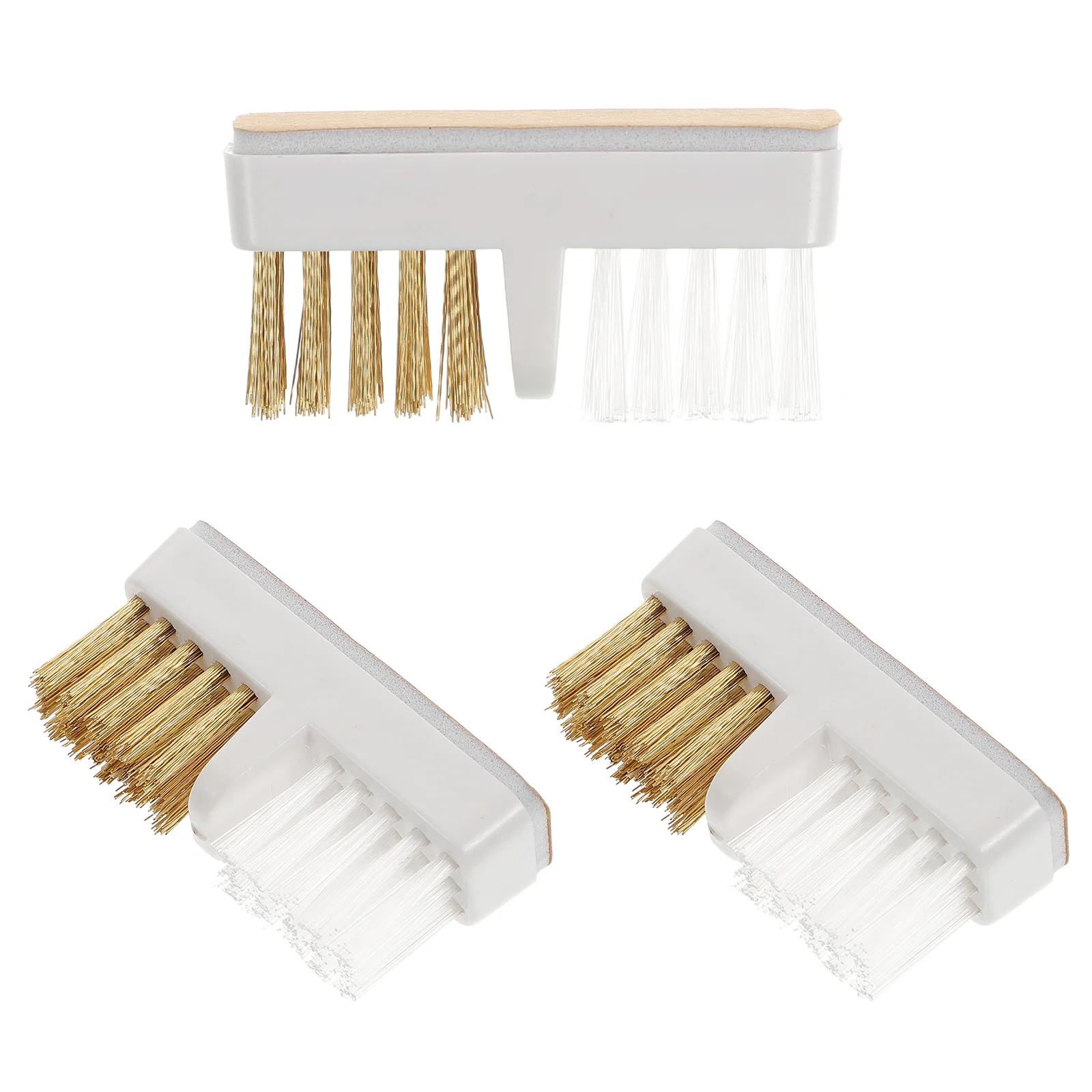 

3PCS Nail Drill Polishing Head Dust Cleaning Copper Wire Nail Tools