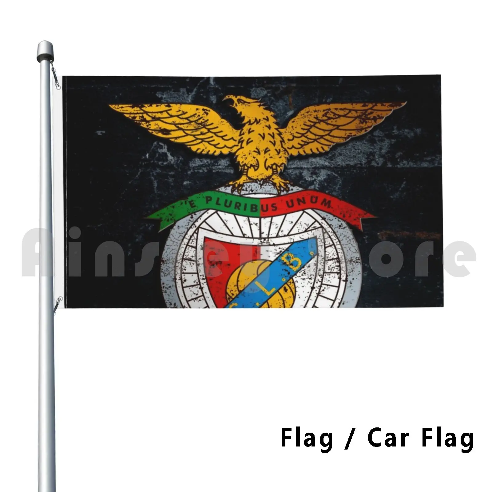S.L. Flag Car Flag Printing Custom Reds Glorious Euro Europe Europa Logo Sport Club Goal Match