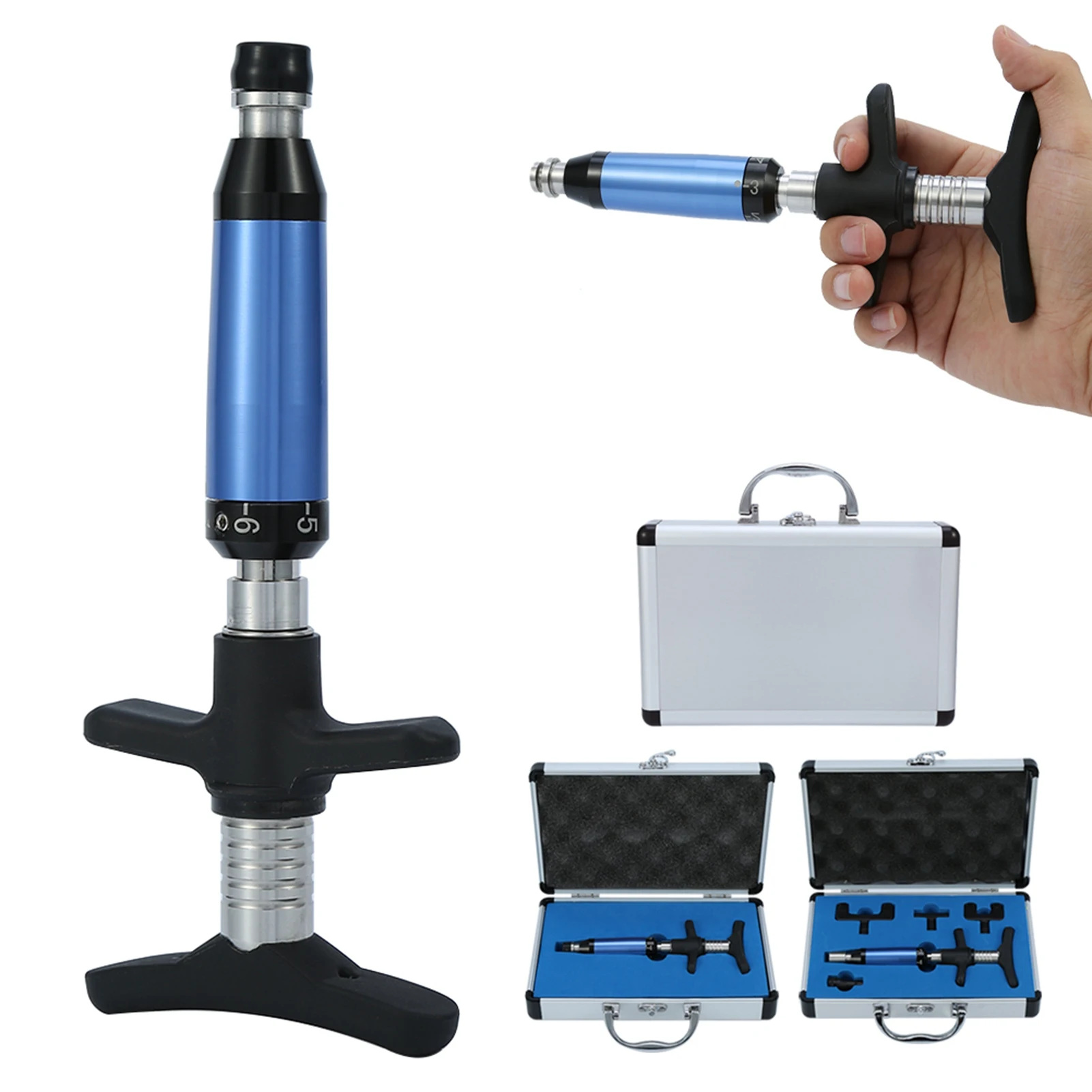 Chiropractic Tool Chiropractic Adjusting Tool 2 Types 6 Levels Manual Chiropractic Spine Adjusting Corrector Tool Forth Massager 6