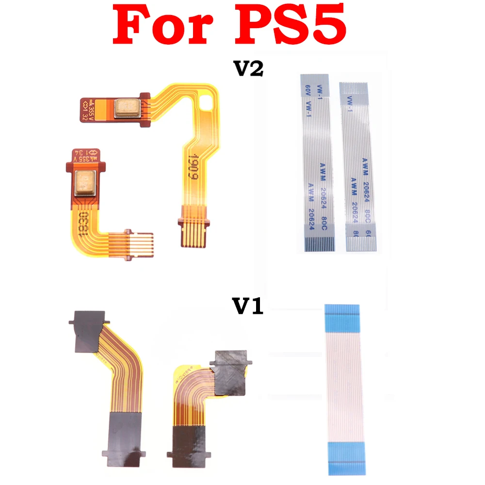 Sinistra Destra R1 R2 L1 L2 Motor Connect Ribbon Flex Cable Handle Button Board Per Ps5 V1.0 V2.0 Controller Touch Ribbon Cable