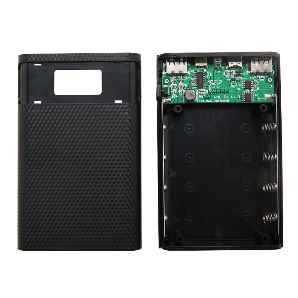 Portable External power bank case DIY 6*18650 battery pack Shell 20000 mAh Battery Charge Storage Box Without Battery battery storage box battery case power bank box battery charger case power bank case charging treasure box battery box