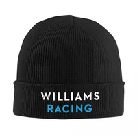 White Williams Racing Skullies Beanies Caps Winter Warm Knitting Hat Bonnet Outdoor Ski Cap 1