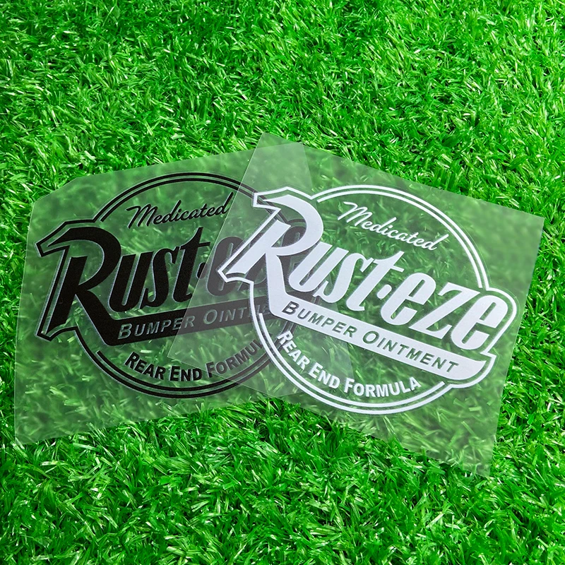 Rust Eze Medicated Scooter Stickers Waterproof Sunscreen DIY Motorcycle Fuel Tank Vinyl Decal Truck Car Window Bumper Decoration