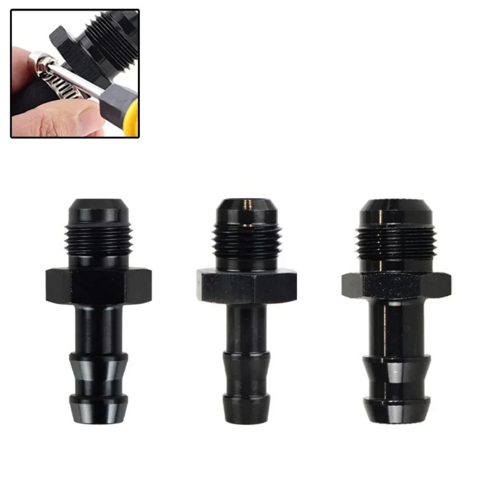 Hose Coupler Male 6AN AN-6 To 3/8" AN6-5/16 Male 8 AN AN8 to 1/2 Hose Barb Adapter Fitting Push Lock