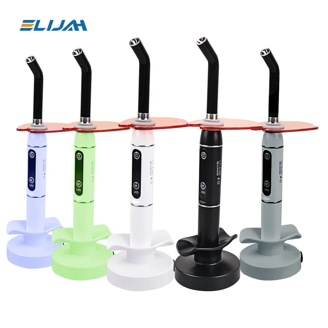 1 Set Dental Wireless LED Curing Light Curable Resin Oral Hygiene Cordless Device Denspay Led Dental Photopolymerizer Lamp