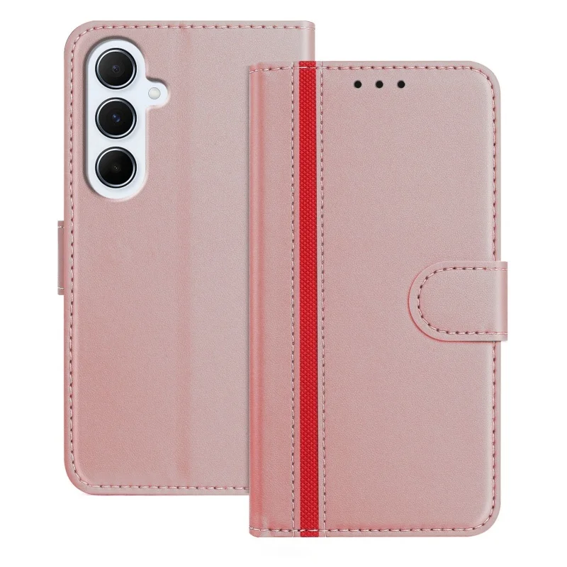 Leather Wallet Phone Case with Card Holder and Magnetic Closure