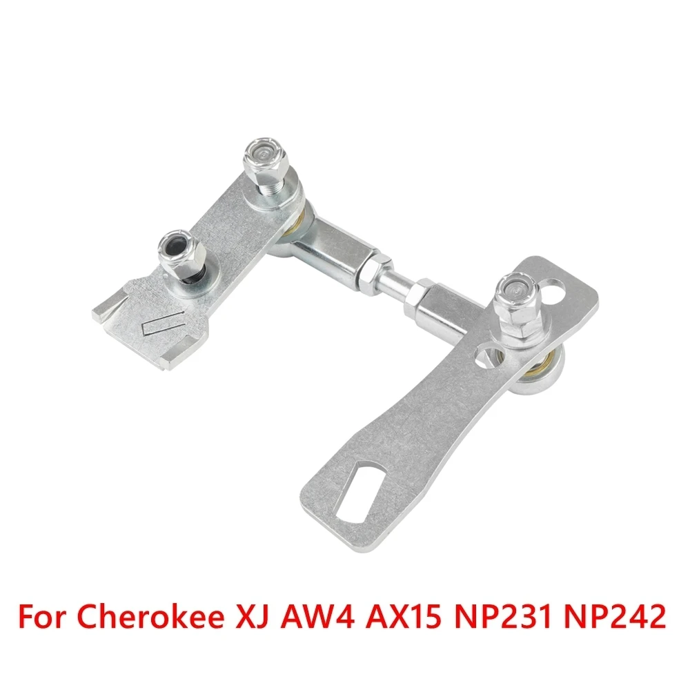Edelstahl Verteiler getriebe Gestänge Kit wettbewerbs fähig mit Jeep Cherokee XJ Comanche MJ 2015-2019 einfach zu installieren Version Silber – Detail 1