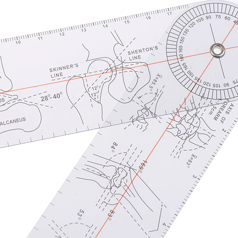 Plastic Goniometer Angle Ruler Rule Joint Orthopedics Tool Instruments Medical Spinal Angle Ruler Finder Measuring Tool Digital Angle Protractor Angle Measuring Tool Angle Protractor