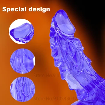 Jelly Dragon scale Dildo Animal Penis Butt Plug Anal Toys For Men vaginal Massage Sexy Toys For Women Men Gay Adult Sex Products 2