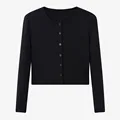 Black Rib Cardigan