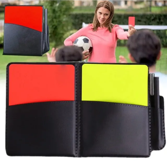 1PCS Sport Football Soccer Referee Wallet Notebook With Red Card Yellow Sports Card Team And Soccer Referee supplies
