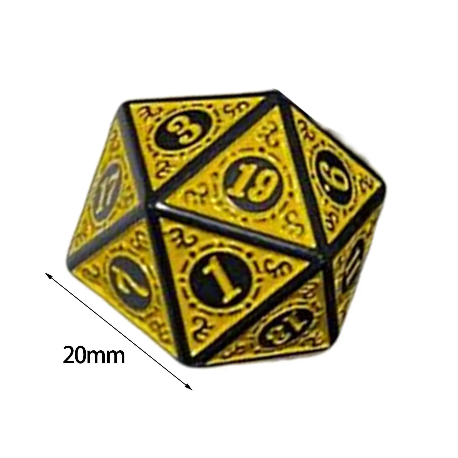 

20Pcs Dices Games Party Supplies Party Game Toy D20 Dices Set for KTV Board Game