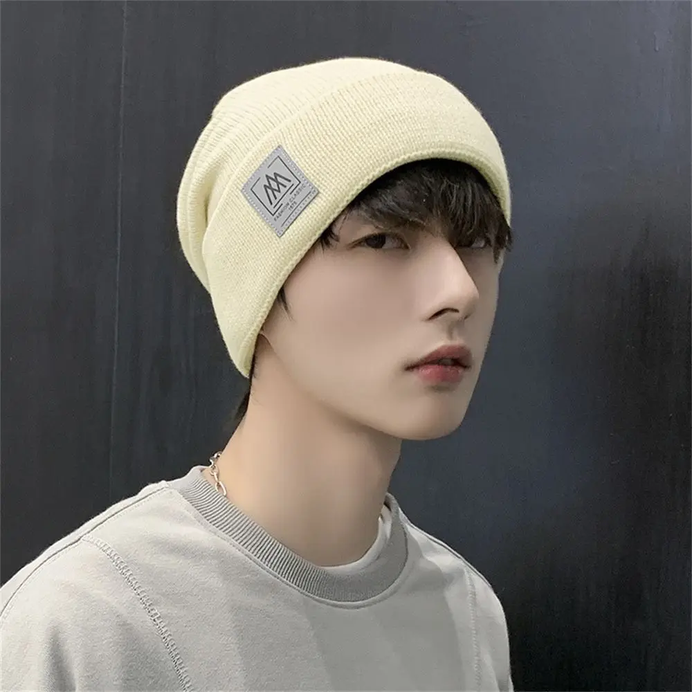 Fashion Warm Knitted Hat Coldproof Windproof Bonnet Caps Versatile Beanies for Women Men