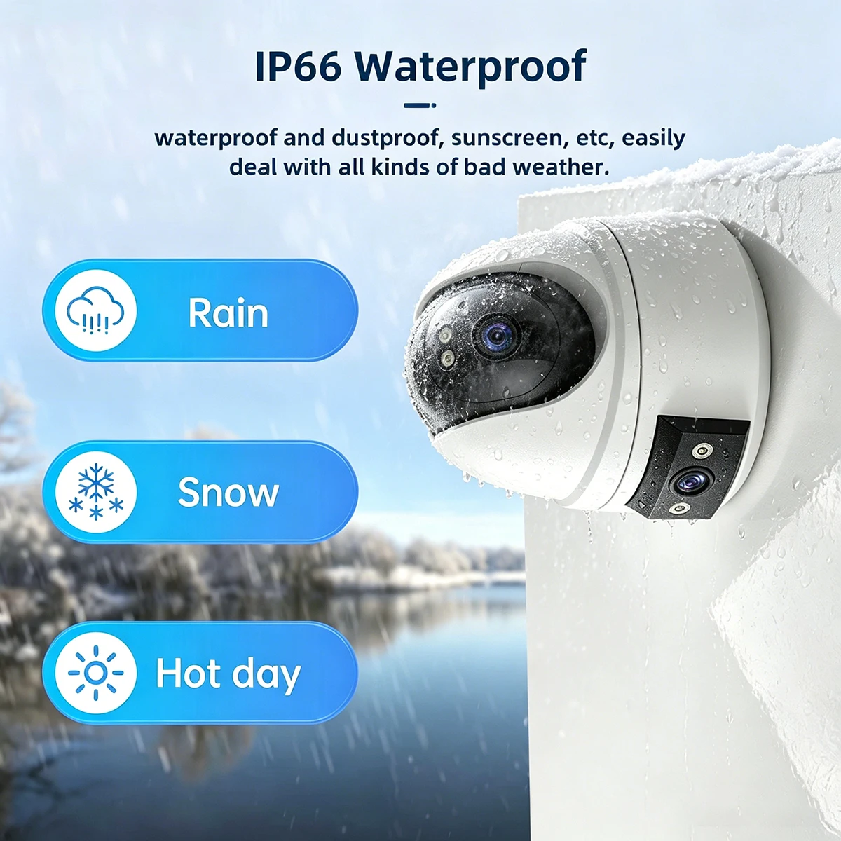 8MP 4K PTZ Security Camera with AI Human Detection - Dual-Lens Dual-Screen Outdoor WiFi IP Cam for Wireless CCTV Surveillance 4