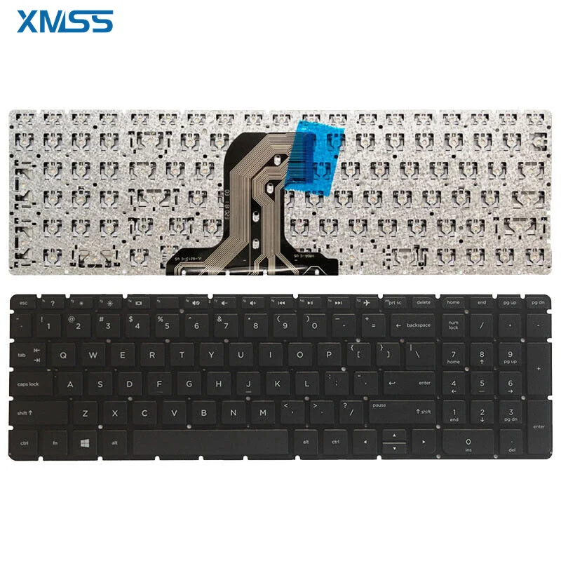 Tastiera Per Laptop Nuova Us Per Hp Pavilion Tpn-C126 250 G5 255 G5 256 G5 15-Ay 15-Ba
