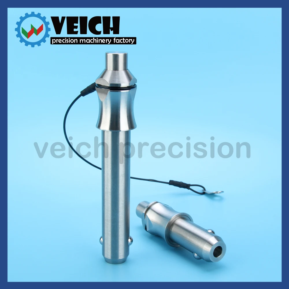 VCN113 All Stainless Steel Self-Locking Quick Release Pins With Holder Rope Ball Lock Pins With Cable Dia 5/6/8/10/12/16/20mm stainless steel ball lock pins