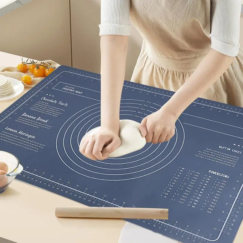 

Multifunctional Baking Mat Non-Stick Dough Kneading Pad for Kitchen Rolling Kneading Pad Silicone Cooking Mat for Kitchen