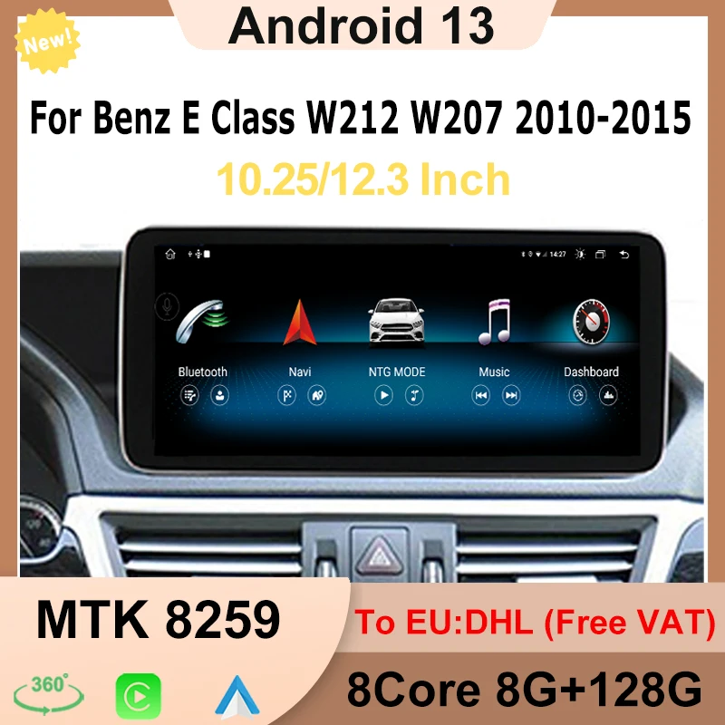 

Factory Price Android AUTO Apple Carplay For Mercedes Benz E Class W212 8 Core Car Video Player Navigation Multimedia Screen 4G