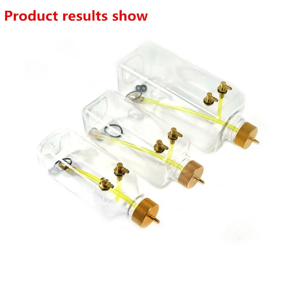 1 Pair Of Transparent Fuel Tank Accessories Oil Inlet Outlet Nozzle For RC Model 4