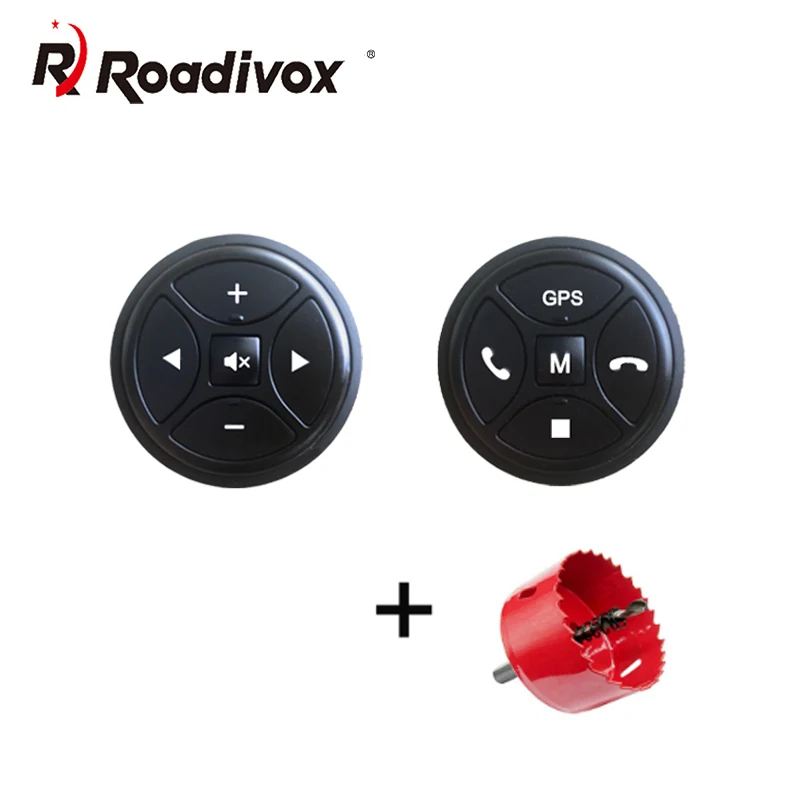 Wireless Car Steering Wheel Control Button 10 Keys Remote Controls Drill For Car Radio DVD GPS Multimedia Navigation Player steering wheel remote control,wireless remote controller,media remote controller,wireless media remote,wireless media controller,wireless steering wheel,steering wheel control button,wireless remote control