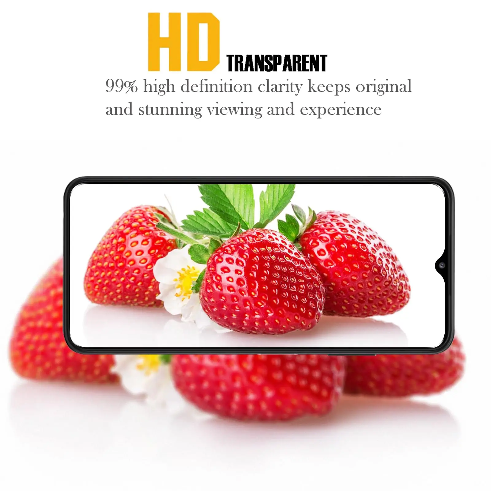 Ultra-Clear Tempered Glass Screen Protector - High Aluminum 9H Hardness, Case-Friendly Design