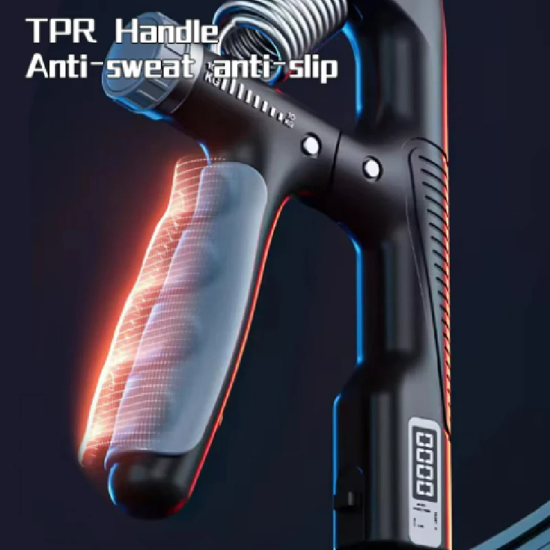 Hand Strengthener Finger Trainer Finger Strength Trainer Forearm Exerciser Wrist Exerciser Hand Grip Trainers Hand Grip Exerciser Hand Exerciser Hand Trainer Spring Grip Smart Counting Hand Grip 10-100KG Adjustment Exercise Power Strengthening Pliers Spring Finger Pinch Wrist Expander Training