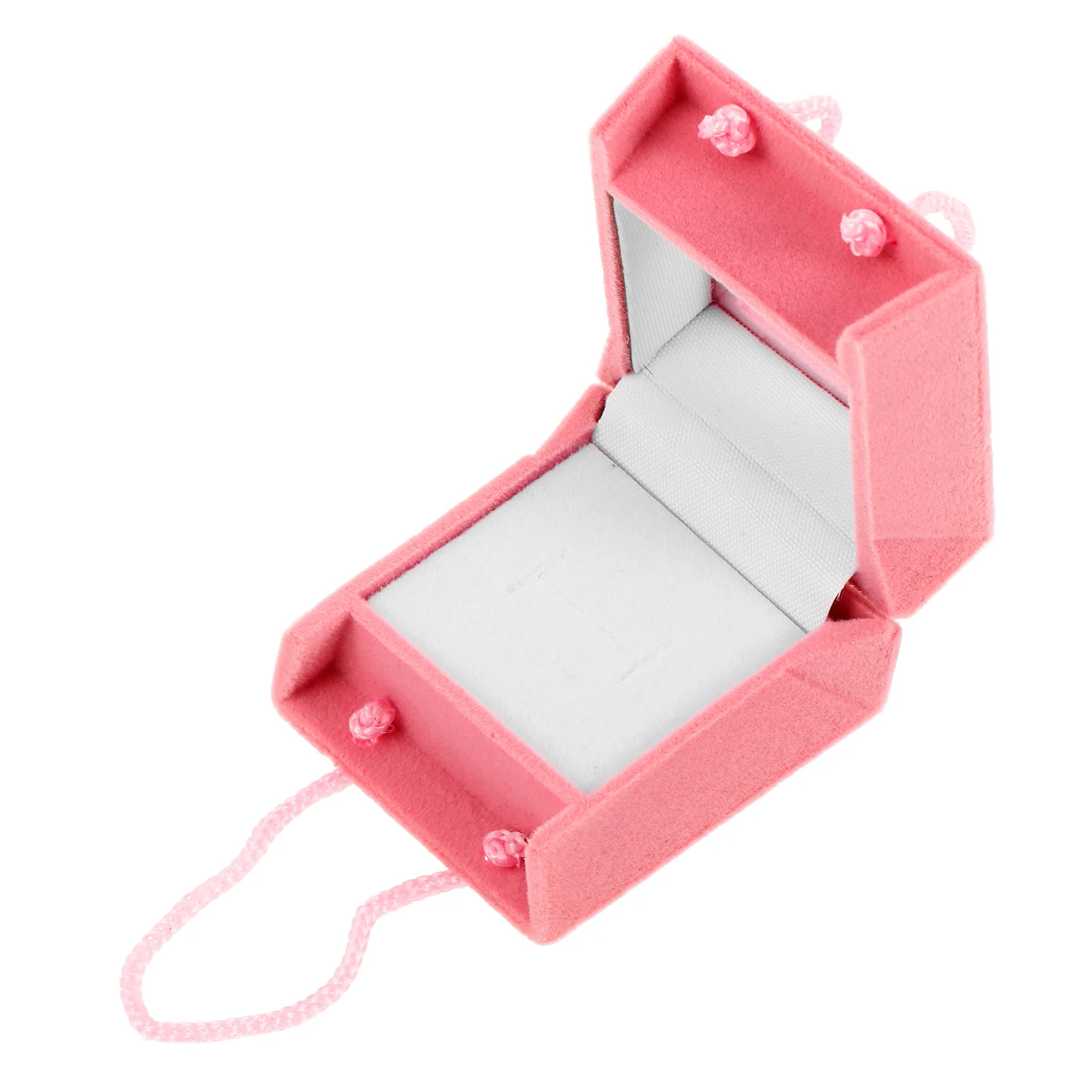 

Jewelry Box Boxes Ring Case Small Organizer Earring Holder Rings Storage Flocking Wedding Supply Travel