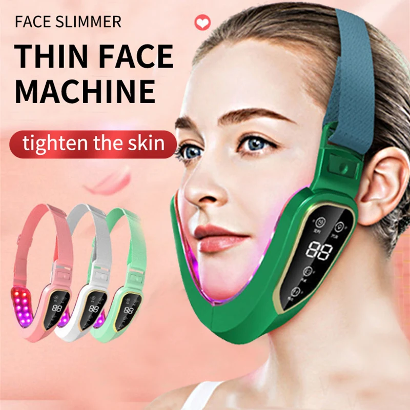 Facial Lifting Device LED Photon Therapy Facial Slimming Vibration