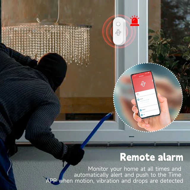 WiFi Vibration Sensor: Smart Door Window Sensor With App Alerts
