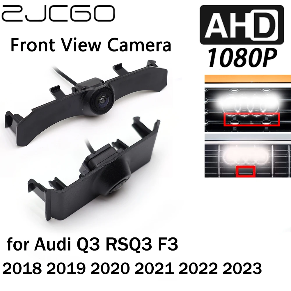 

ZJCGO Car Front View LOGO Parking Camera AHD 1080P Night Vision for Audi Q3 RSQ3 F3 2018 2019 2020 2021 2022 2023